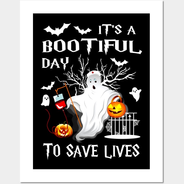 It's a Bootiful Day To Save Lives Wall Art by JaroszkowskaAnnass
